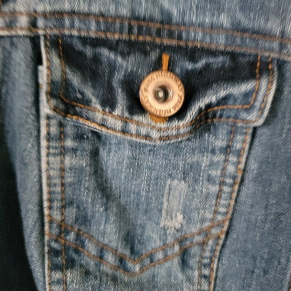 Vintage Highway Jeans Jacket Sleeveless Women’s Jacket Vest Size 1X - Picture 12 of 15